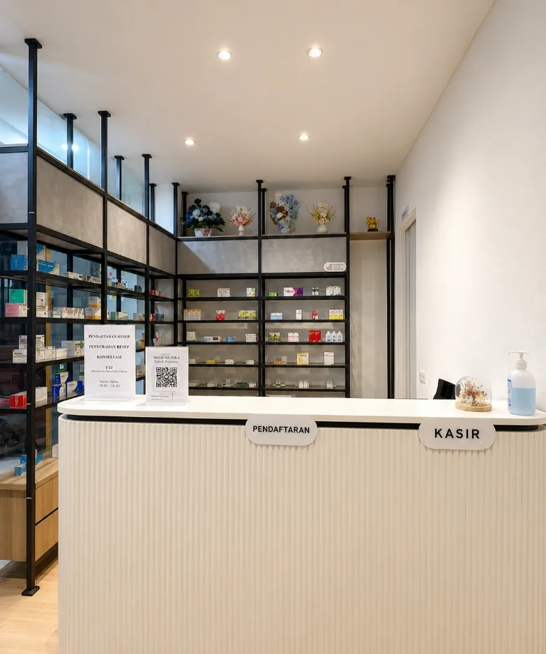 Ruang tunggu Klinik Irish Medika